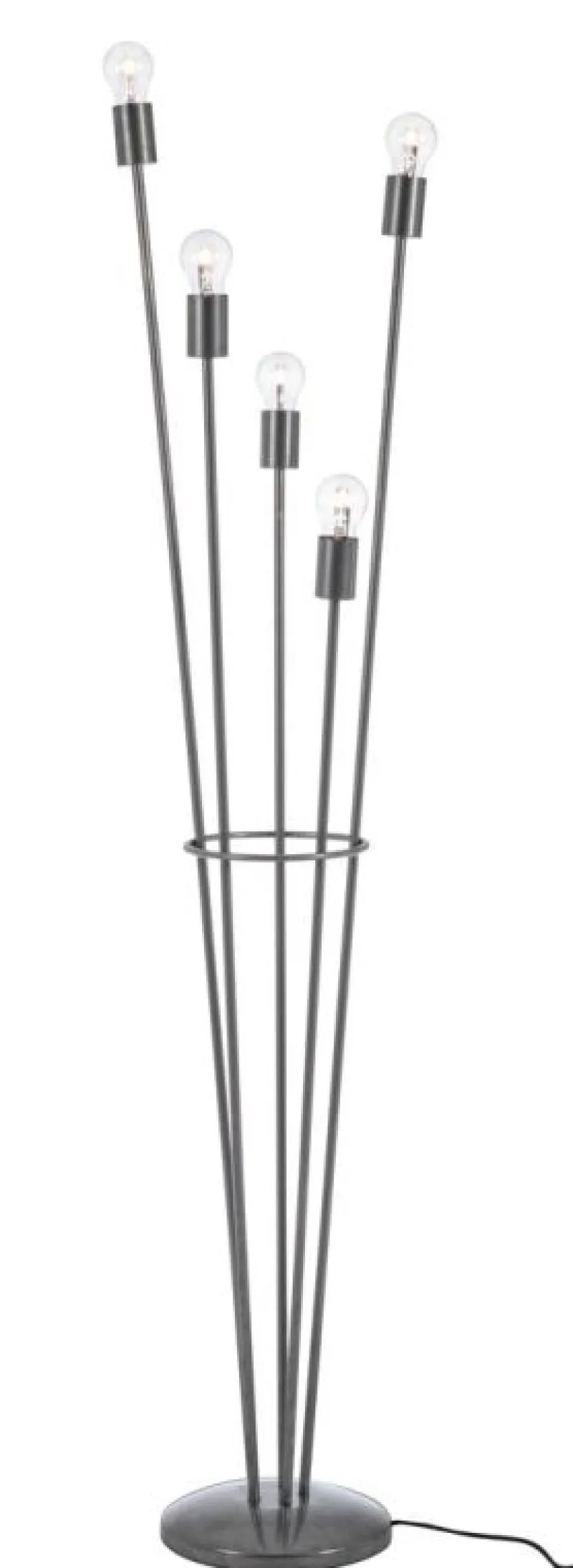 Discount Bizzotto PIANTANA FIACCOLA 5LUCI ARGENTO H155