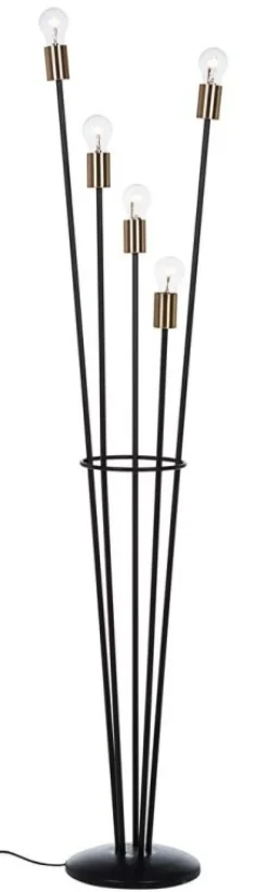 Hot Bizzotto PIANTANA FIACCOLA 5LUCI NERO H155