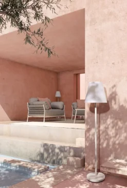 Online Bizzotto PIANTANA SOLAR LED SPEAKER PE BIANC H150