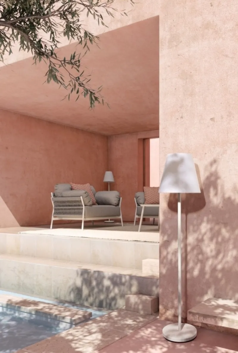 Online Bizzotto PIANTANA SOLAR LED SPEAKER PE BIANC H150