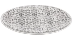 Online Bizzotto PIATTO DECORATIVO ARES CR GRIGIO