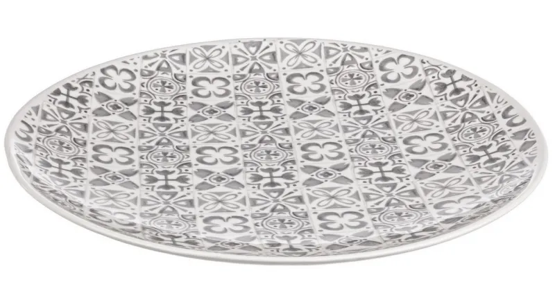Online Bizzotto PIATTO DECORATIVO ARES CR GRIGIO