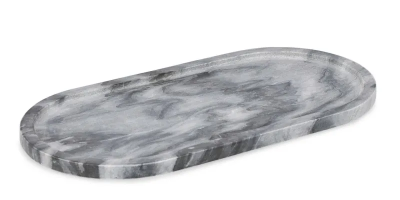 Sale Bizzotto PIATTO DECORATIVO KANDY OVALE GRIG 40x20