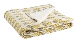 Outlet Bizzotto PLAID REIMS AVORIO C-FIORE 130X180