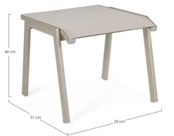 New Bizzotto POGGIAPIEDI IN ALLUMINIO IMPILABILE TORTORA GK51 - VICTOR