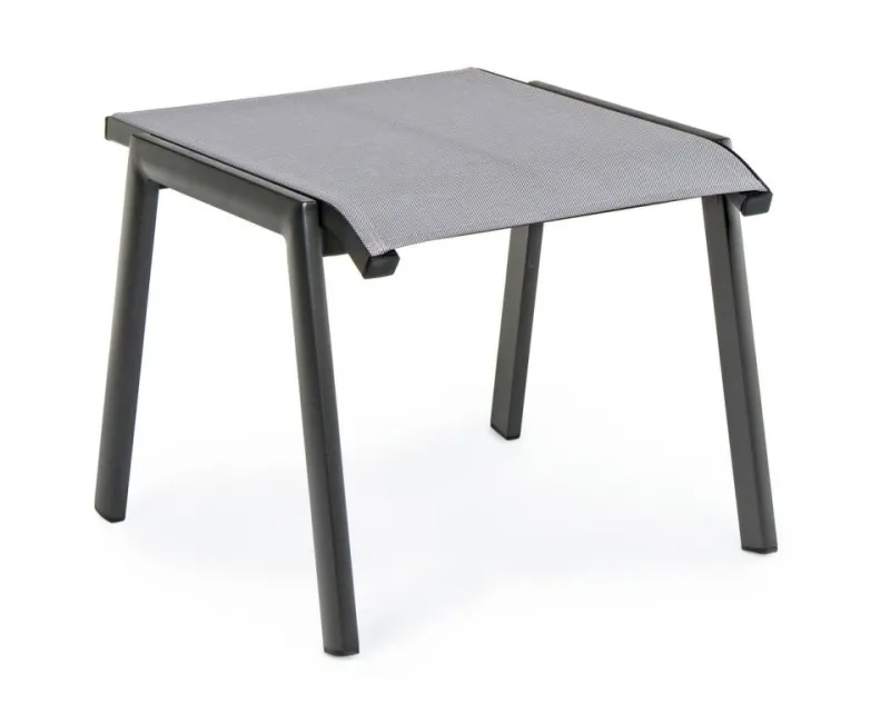 Discount Bizzotto POGGIAPIEDI IN ALLUMINIO IMPILABILE ANTRACITE GK52 - CRUISE