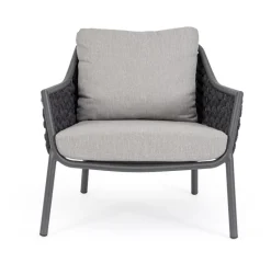 Online Bizzotto POLTRONA ANTRACITE QS22/GRAPHITE - EVERLY