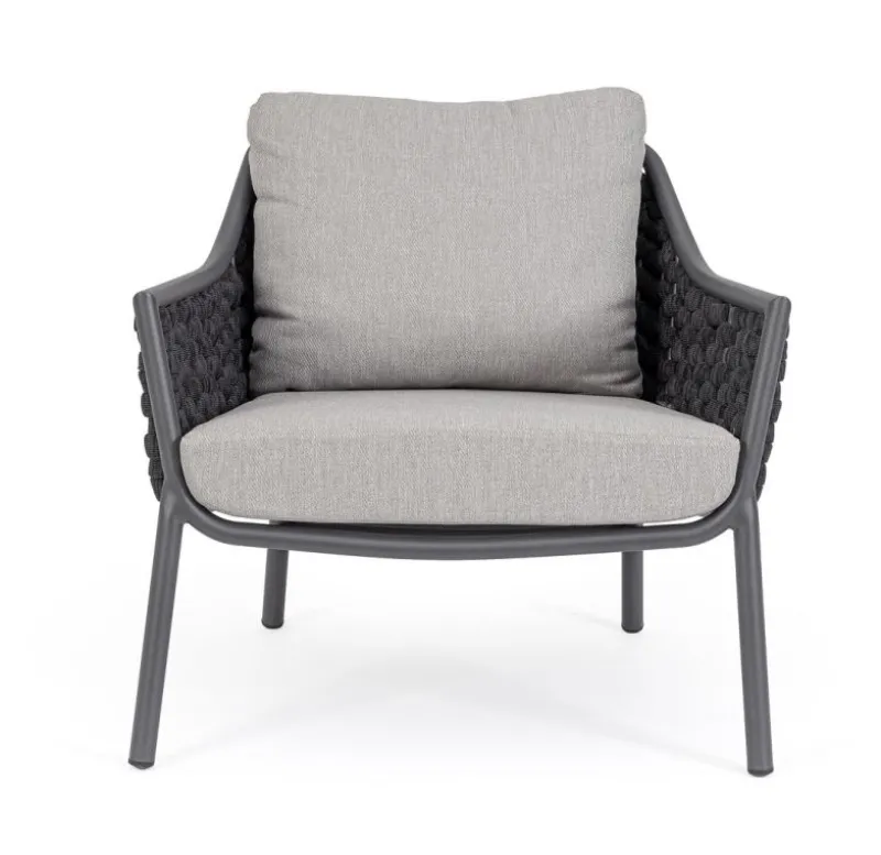 Online Bizzotto POLTRONA ANTRACITE QS22/GRAPHITE - EVERLY