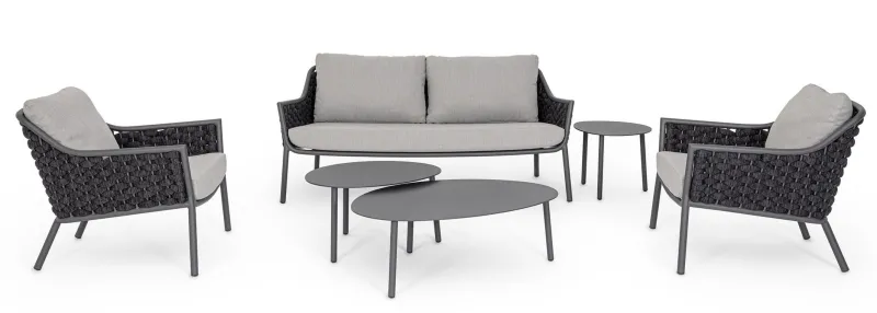 Online Bizzotto POLTRONA ANTRACITE QS22/GRAPHITE - EVERLY