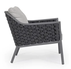 Online Bizzotto POLTRONA ANTRACITE QS22/GRAPHITE - EVERLY