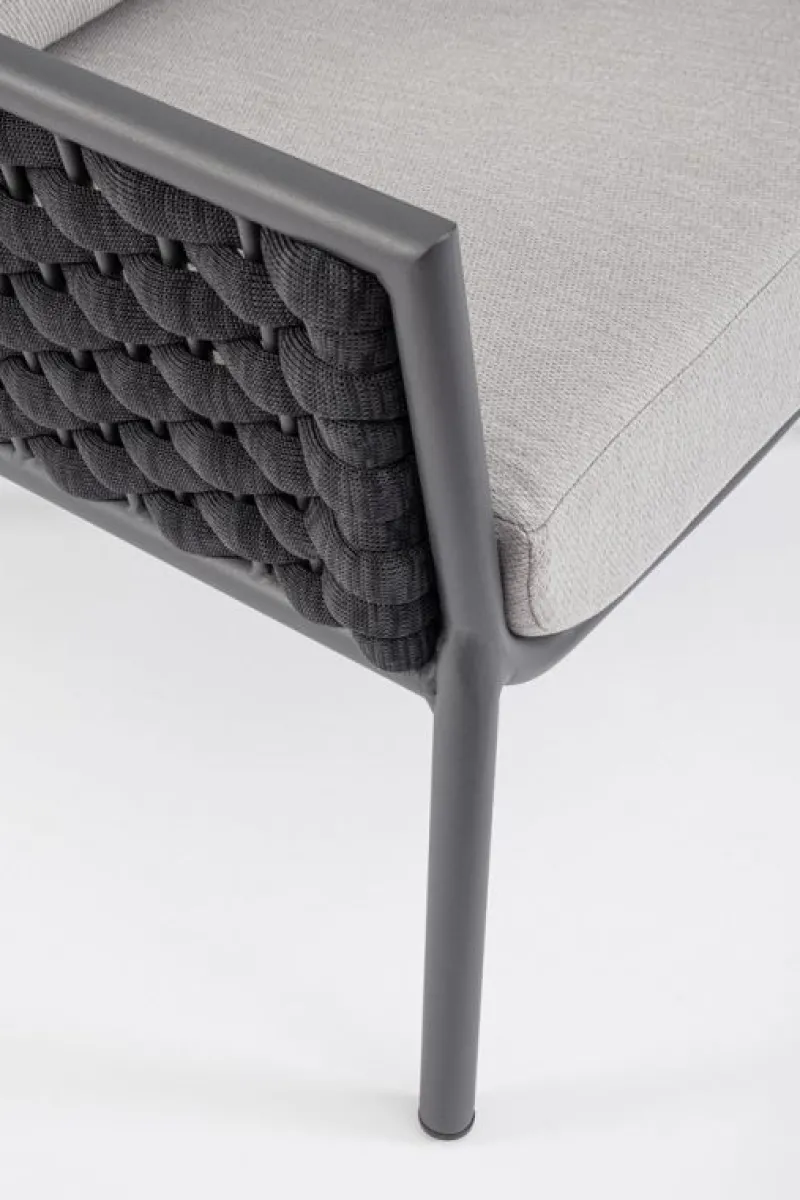 Online Bizzotto POLTRONA ANTRACITE QS22/GRAPHITE - EVERLY