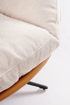 Discount Bizzotto POLTRONA ADINDA GHIACCIO/CUOIO