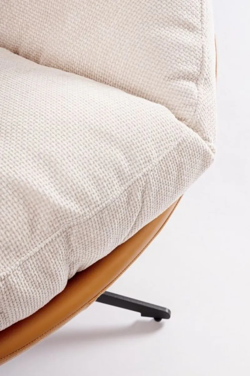 Discount Bizzotto POLTRONA ADINDA GHIACCIO/CUOIO