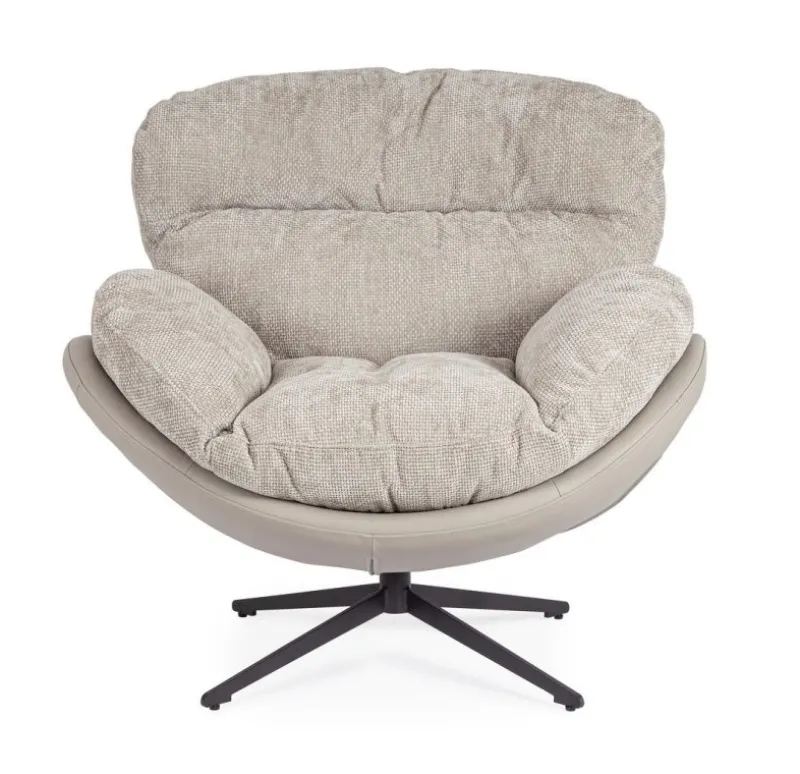 Discount Bizzotto POLTRONA ADINDA GRIGIO SCURO/TORTORA