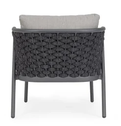 Outlet Bizzotto POLTRONA ANTRACITE QS22/GRAPHITE - HARLOW