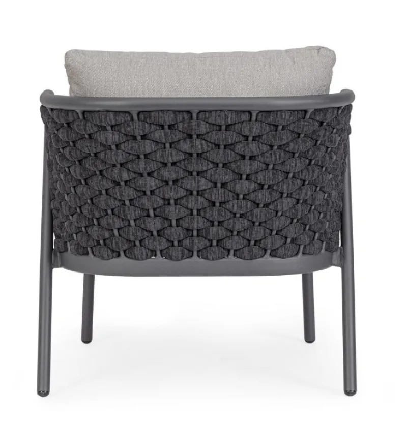 Outlet Bizzotto POLTRONA ANTRACITE QS22/GRAPHITE - HARLOW