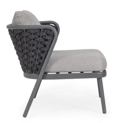 Outlet Bizzotto POLTRONA ANTRACITE QS22/GRAPHITE - HARLOW