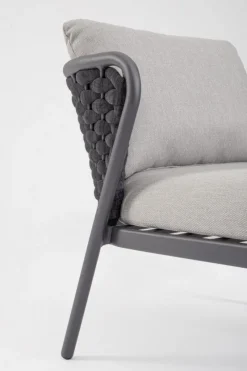 Outlet Bizzotto POLTRONA ANTRACITE QS22/GRAPHITE - HARLOW