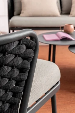 Outlet Bizzotto POLTRONA ANTRACITE QS22/GRAPHITE - HARLOW