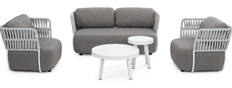 Best Bizzotto POLTRONA BIANCO/GRIGIO - PALMER