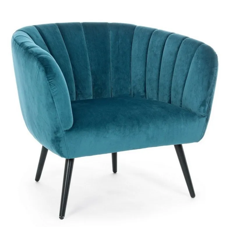 Outlet Bizzotto POLTRONA BLU PAVONE - AVRIL