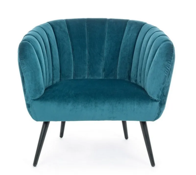 Outlet Bizzotto POLTRONA BLU PAVONE - AVRIL