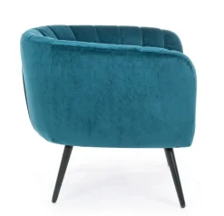 Outlet Bizzotto POLTRONA BLU PAVONE - AVRIL