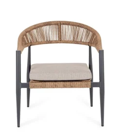 Clearance Bizzotto POLTRONA C-BR C-C JANDIA ANTRAC/NATURAL