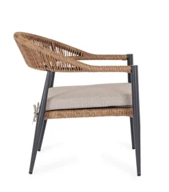 Clearance Bizzotto POLTRONA C-BR C-C JANDIA ANTRAC/NATURAL