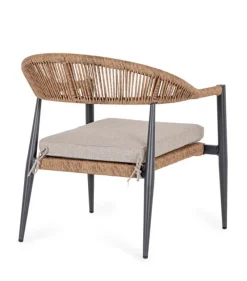 Clearance Bizzotto POLTRONA C-BR C-C JANDIA ANTRAC/NATURAL
