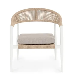 Bizzotto POLTRONA C-BR C-C JANDIA BIANCO/BEIGE
