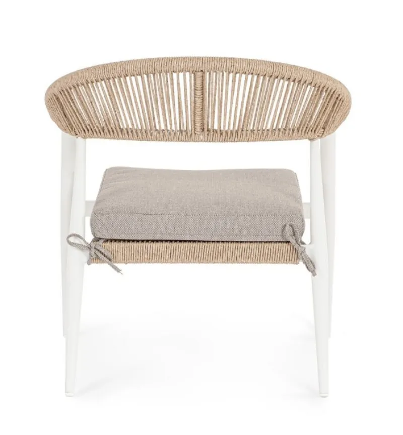 Bizzotto POLTRONA C-BR C-C JANDIA BIANCO/BEIGE