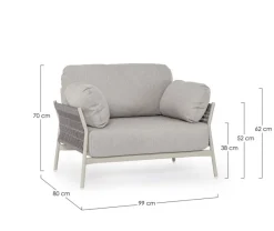 Outlet Bizzotto POLTRONA C-C PARDIS AGATE QS26