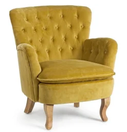 Outlet Bizzotto POLTRONA COLOR SENAPE - ORLINS