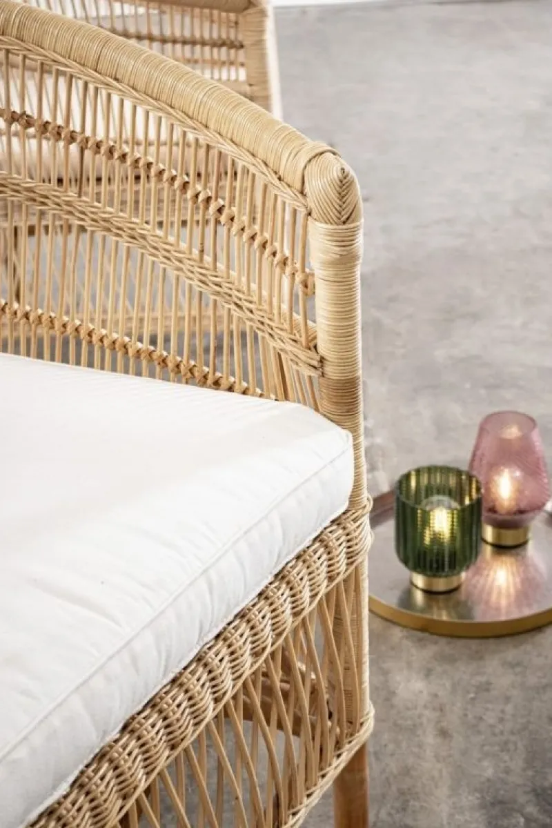 Sale Bizzotto POLTRONA CON CUSCINO IN FIBRE NATURALI - JOSEFINA