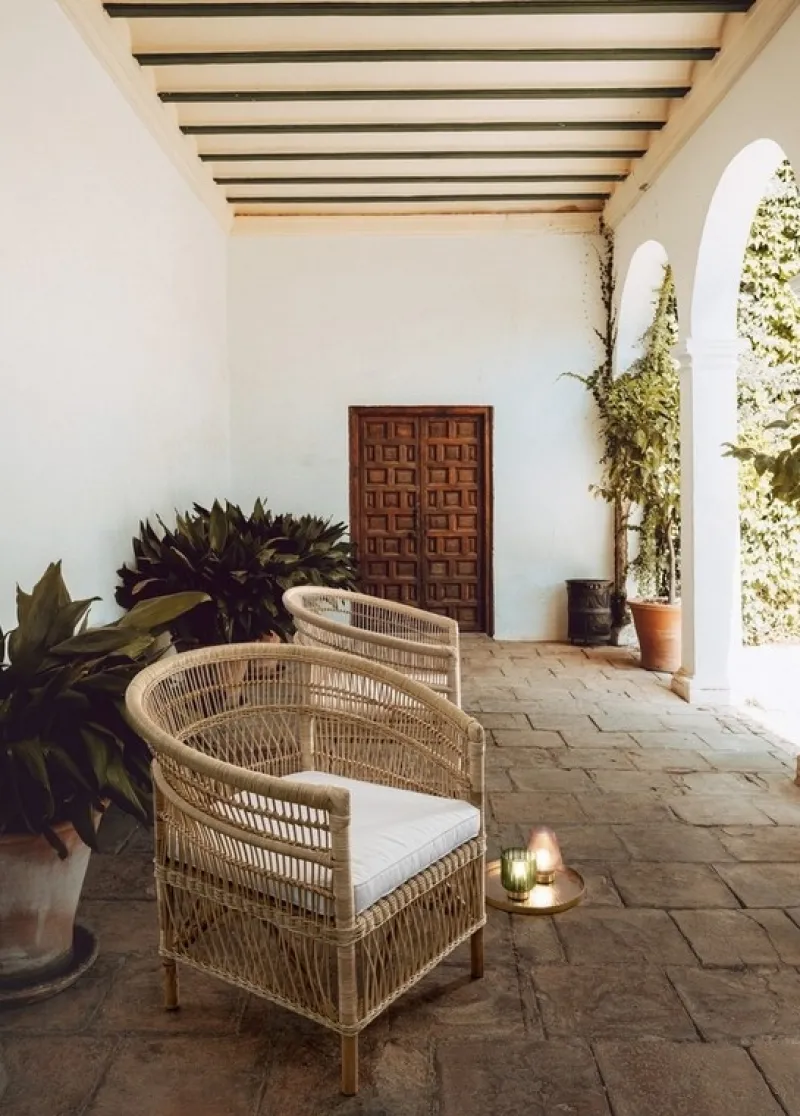 Sale Bizzotto POLTRONA CON CUSCINO IN FIBRE NATURALI - JOSEFINA