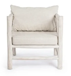 Hot Bizzotto POLTRONA CON CUSCINO IN TEAK - SAHEL