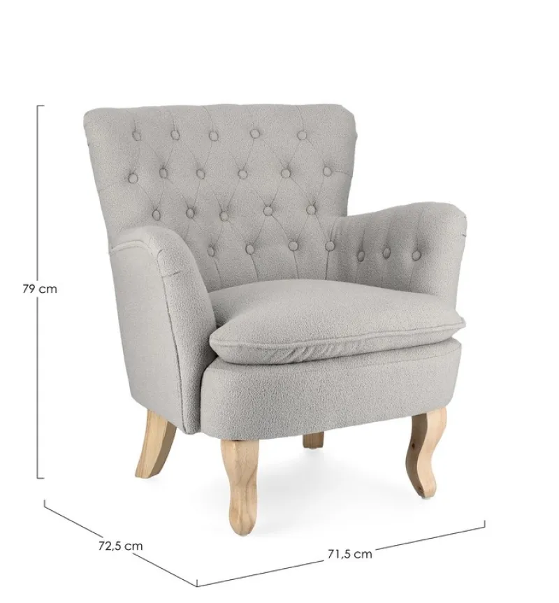 Sale Bizzotto POLTRONA EFFETTO BOUCLE' CLOUD - ORLINS