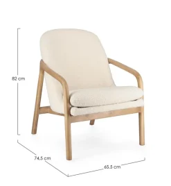 Sale Bizzotto POLTRONA EFFETTO BOUCLE' PURE - ELAIDE