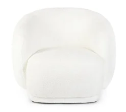 New Bizzotto POLTRONA EFFETTO BOUCLE' BIANCO - TECLA