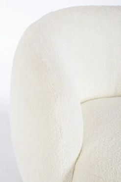 New Bizzotto POLTRONA EFFETTO BOUCLE' BIANCO - TECLA