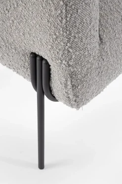 Best Bizzotto POLTRONA EFFETTO BOUCLE' GRIGIO - CLAUDINE