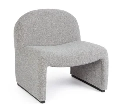 Best Bizzotto POLTRONA EFFETTO BOUCLE' GRIGIO - BASSILLA