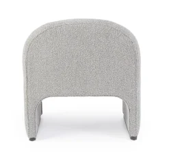 Best Bizzotto POLTRONA EFFETTO BOUCLE' GRIGIO - BASSILLA