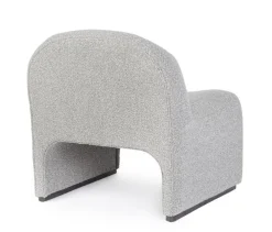 Best Bizzotto POLTRONA EFFETTO BOUCLE' GRIGIO - BASSILLA