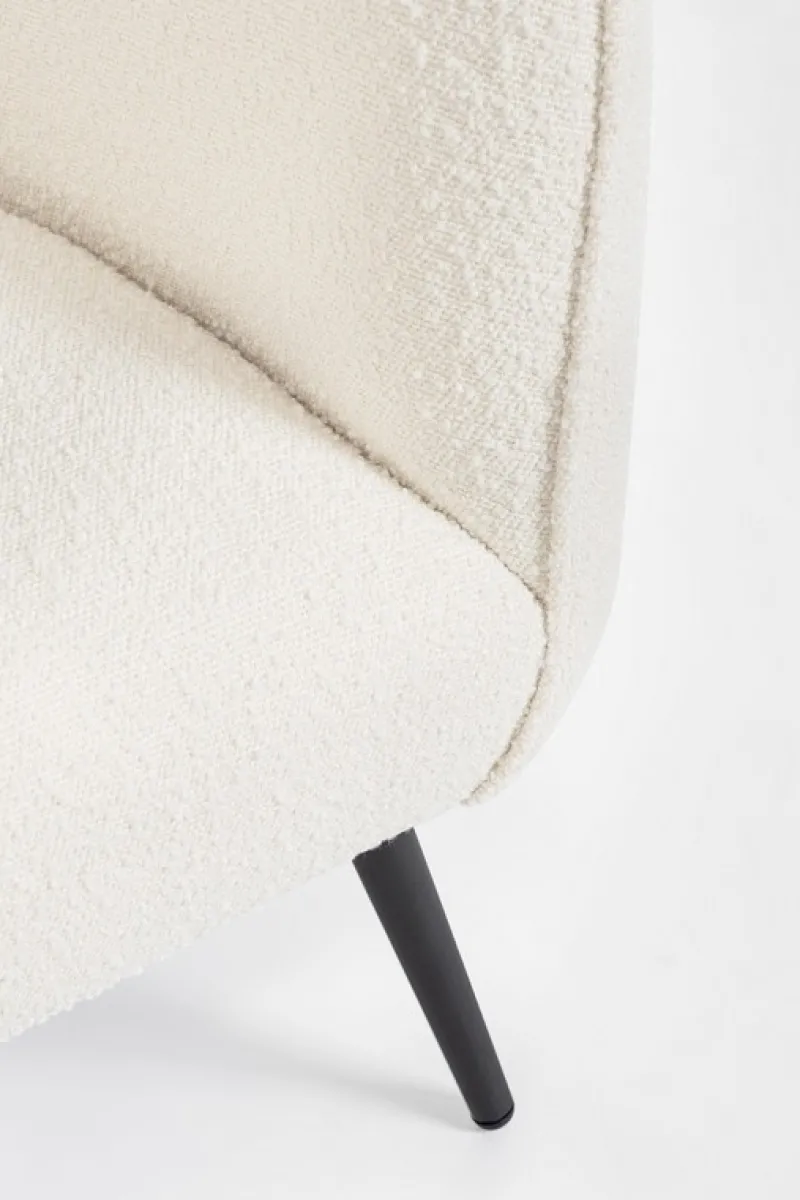 Outlet Bizzotto POLTRONA EFFETTO BOUCLE' BIANCO - AVRIL