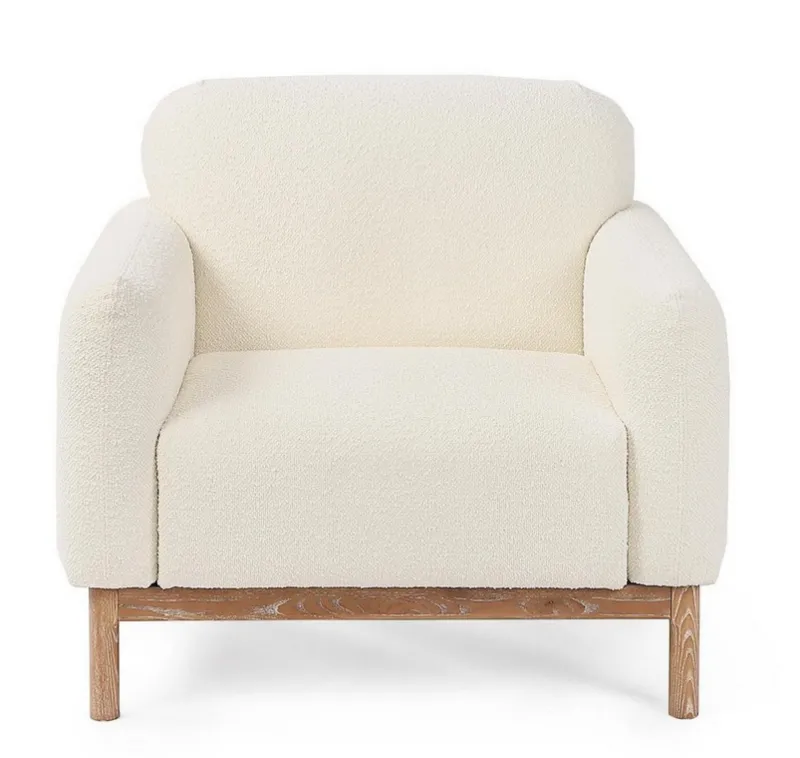 Online Bizzotto POLTRONA EFFETTO BOUCLE' NATURALE - DETROIT