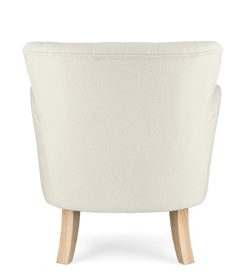 Bizzotto POLTRONA EFFETTO BOUCLE' PANNA - ORLINS