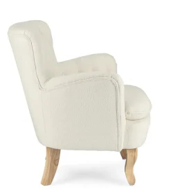 Bizzotto POLTRONA EFFETTO BOUCLE' PANNA - ORLINS