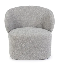 Discount Bizzotto POLTRONA EFFETTO BUCLE' GRIGIO - BABILA